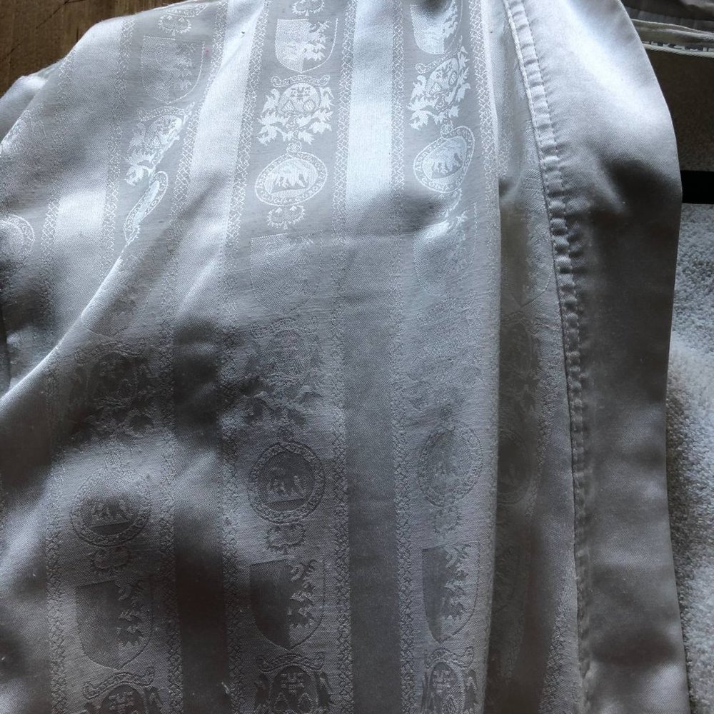 Luxury Vintage  TCM Bathrobe Ivory White - Picture 8 of 14